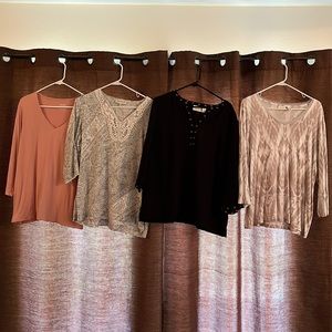 Four excellent condition women’s tops NON SMOKING PET FREE HOME